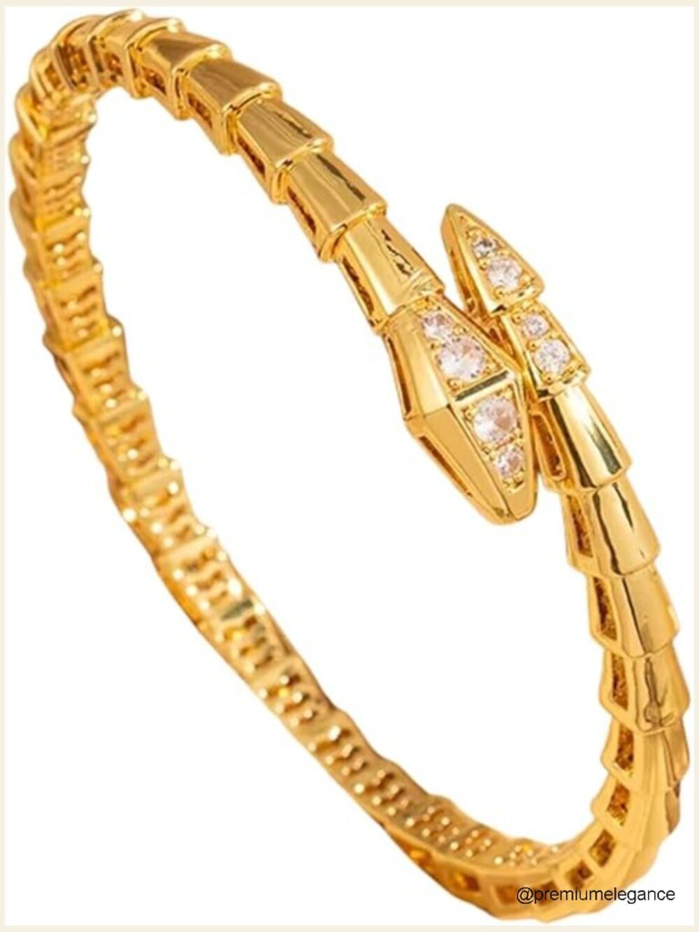 Adjustable Silver Plated Snake Bracelet - Lightweight Brass Chain
